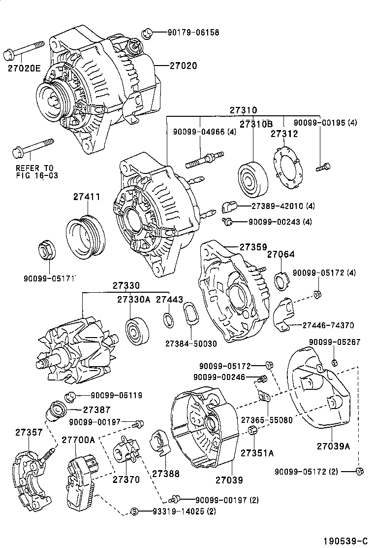  CALDINA |  ALTERNATOR