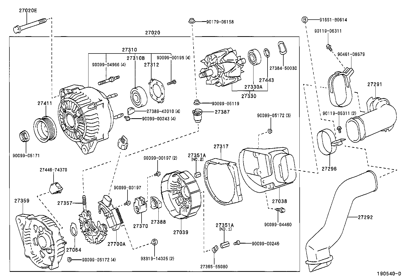  CALDINA |  ALTERNATOR