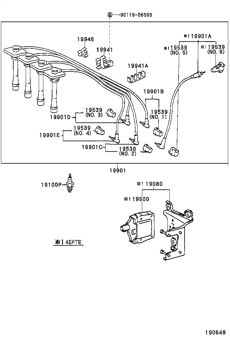  STARLET |  IGNITION COIL SPARK PLUG