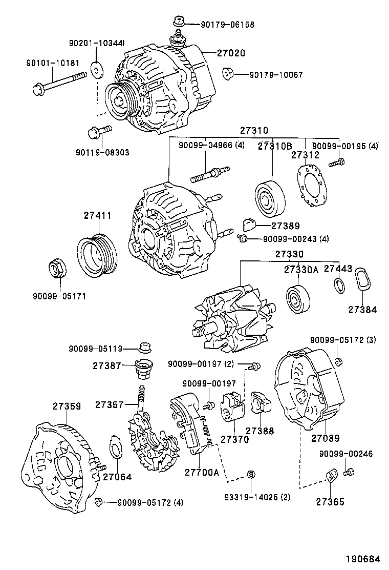  LEVIN TRUENO |  ALTERNATOR