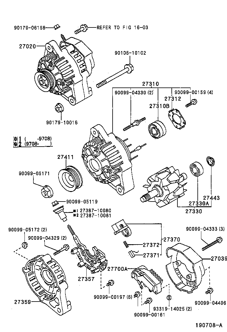  CALDINA |  ALTERNATOR