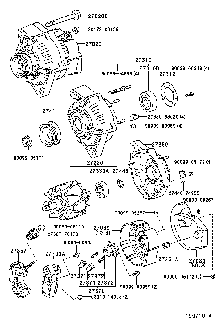  CALDINA |  ALTERNATOR