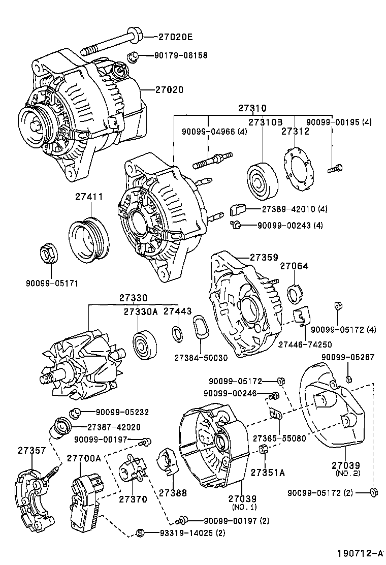  CALDINA |  ALTERNATOR