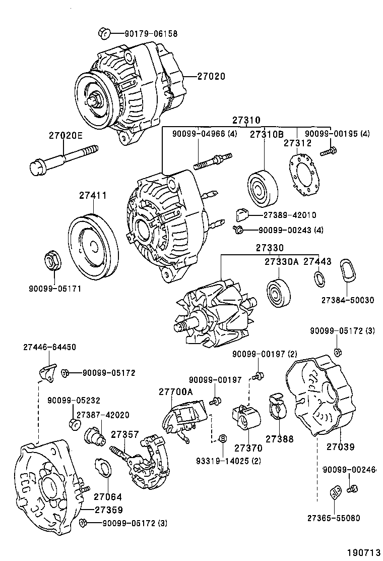  CALDINA |  ALTERNATOR