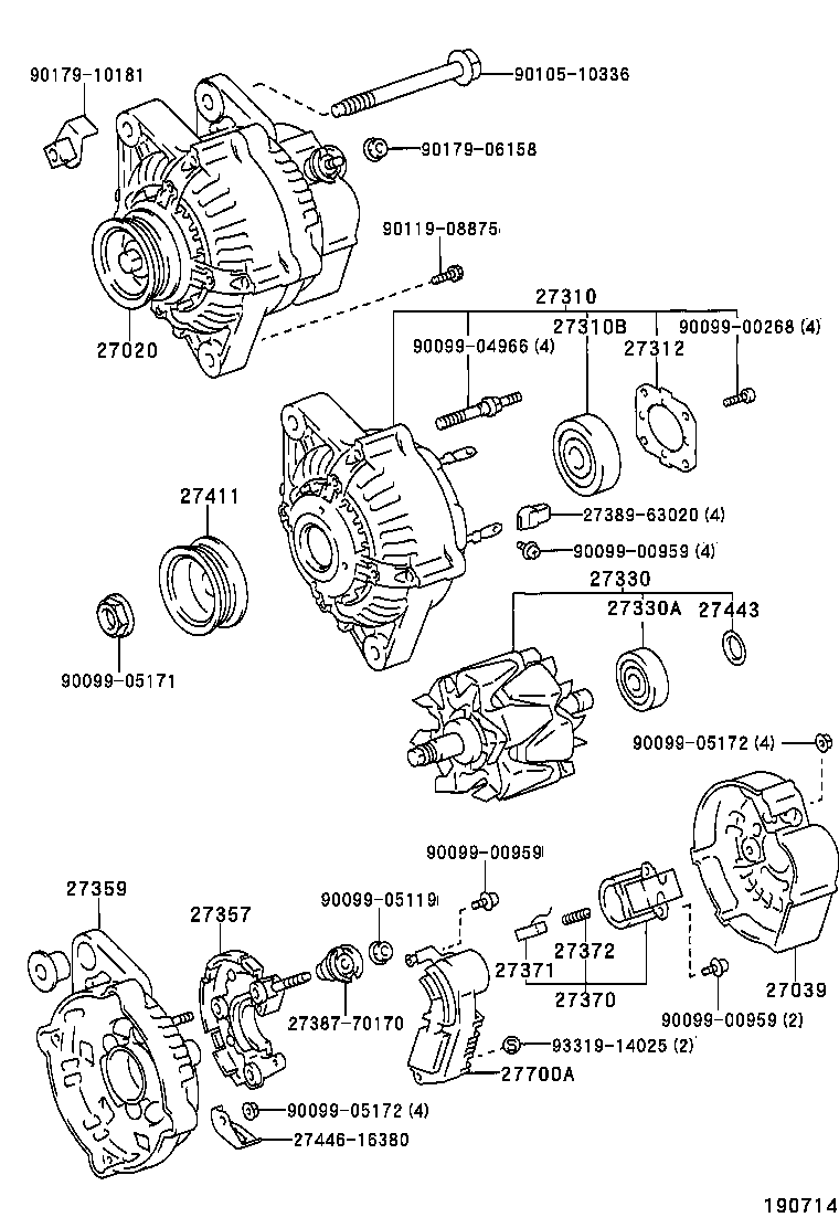  CALDINA |  ALTERNATOR