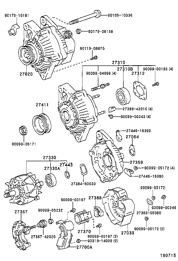  CALDINA |  ALTERNATOR