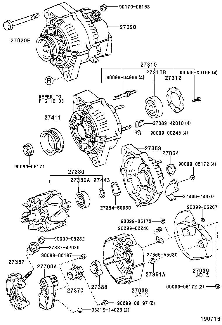  CALDINA |  ALTERNATOR