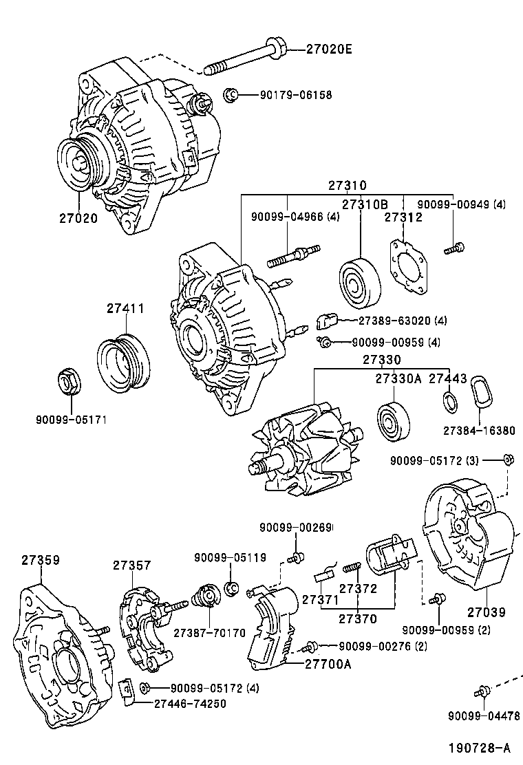  CALDINA |  ALTERNATOR