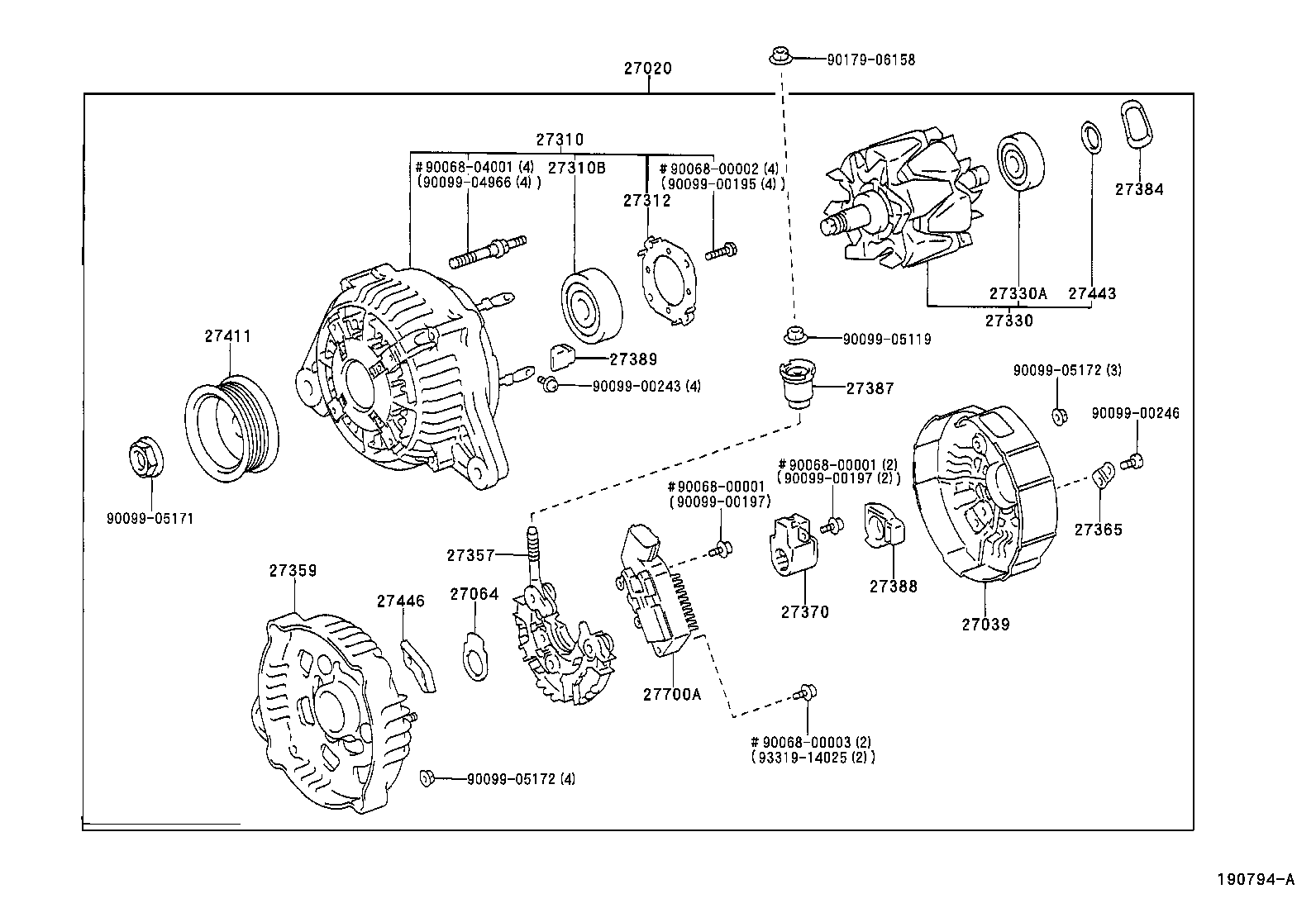  AVALON |  ALTERNATOR
