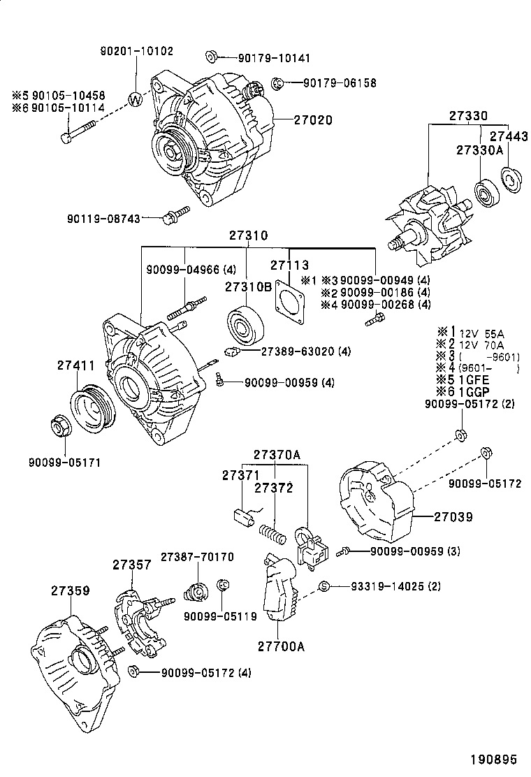  CROWN |  ALTERNATOR