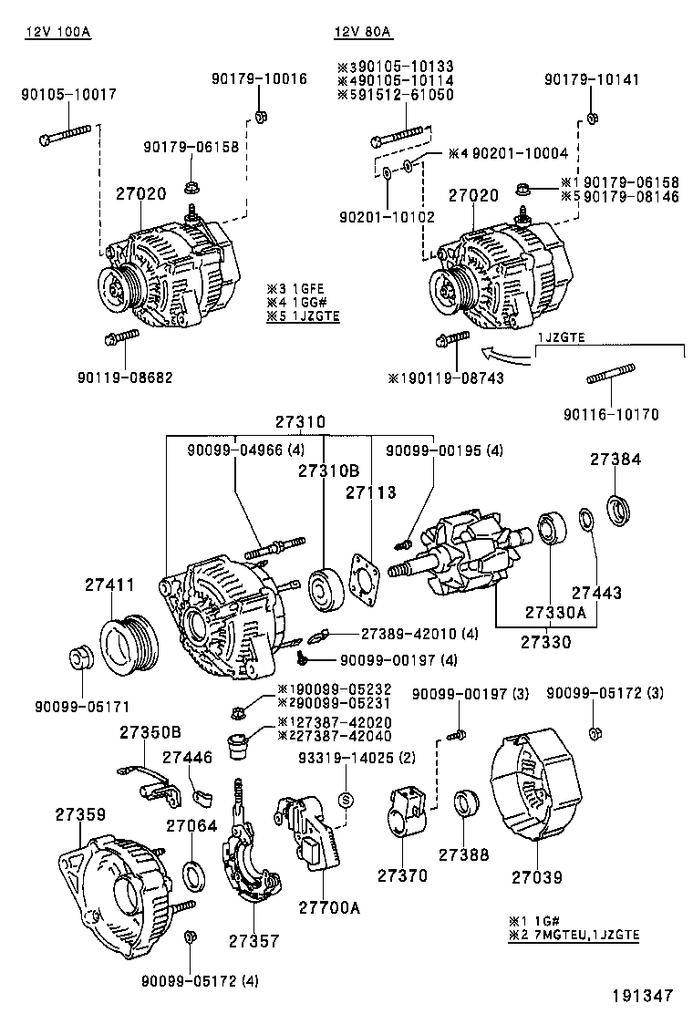  SUPRA |  ALTERNATOR
