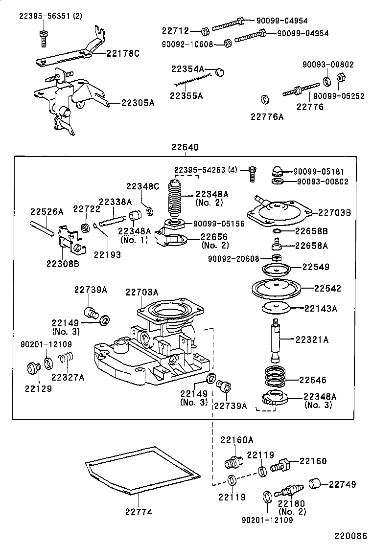  CARINA FF |  INJECTION PUMP BODY