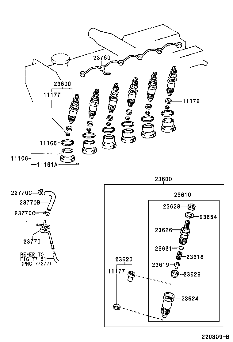  LAND CRUISER S T H T |  INJECTION NOZZLE