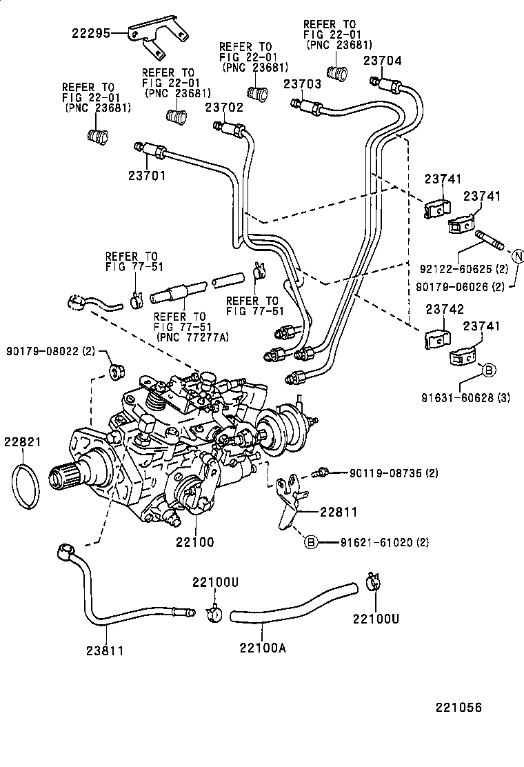  DYNA 200 TOYOACE G25 |  INJECTION PUMP ASSEMBLY