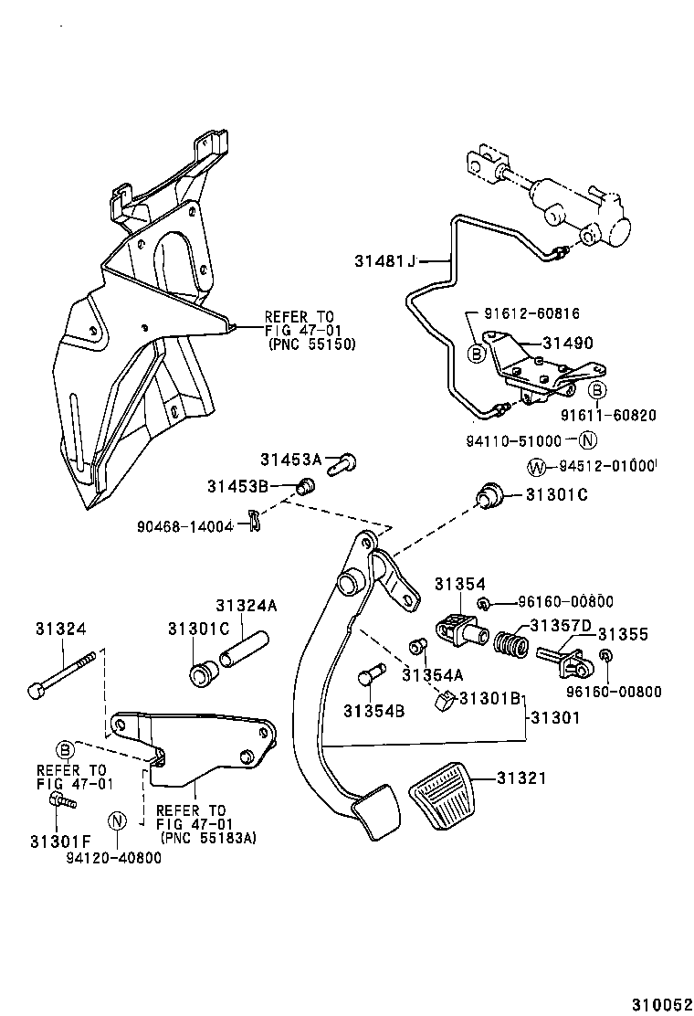  HIACE REGIUSACE |  CLUTCH PEDAL FLEXIBLE HOSE