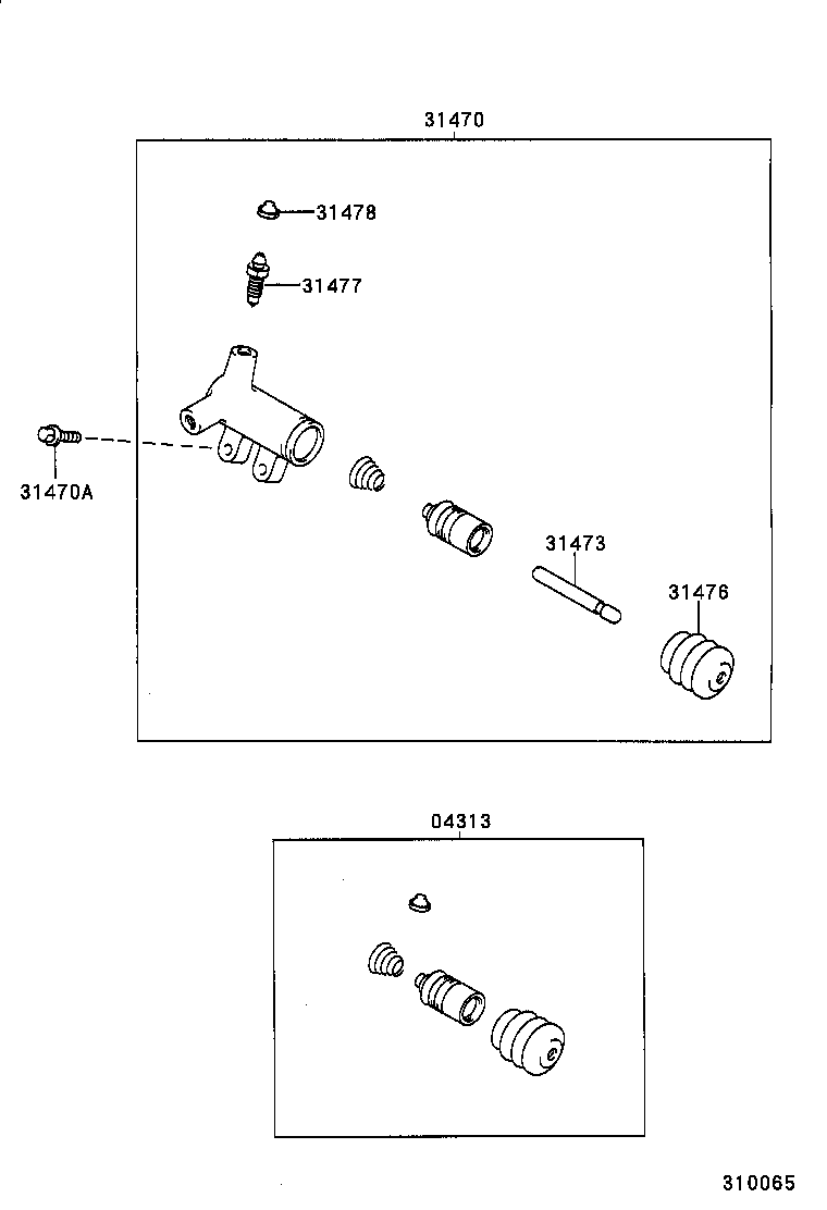  CARINA FF |  CLUTCH RELEASE CYLINDER