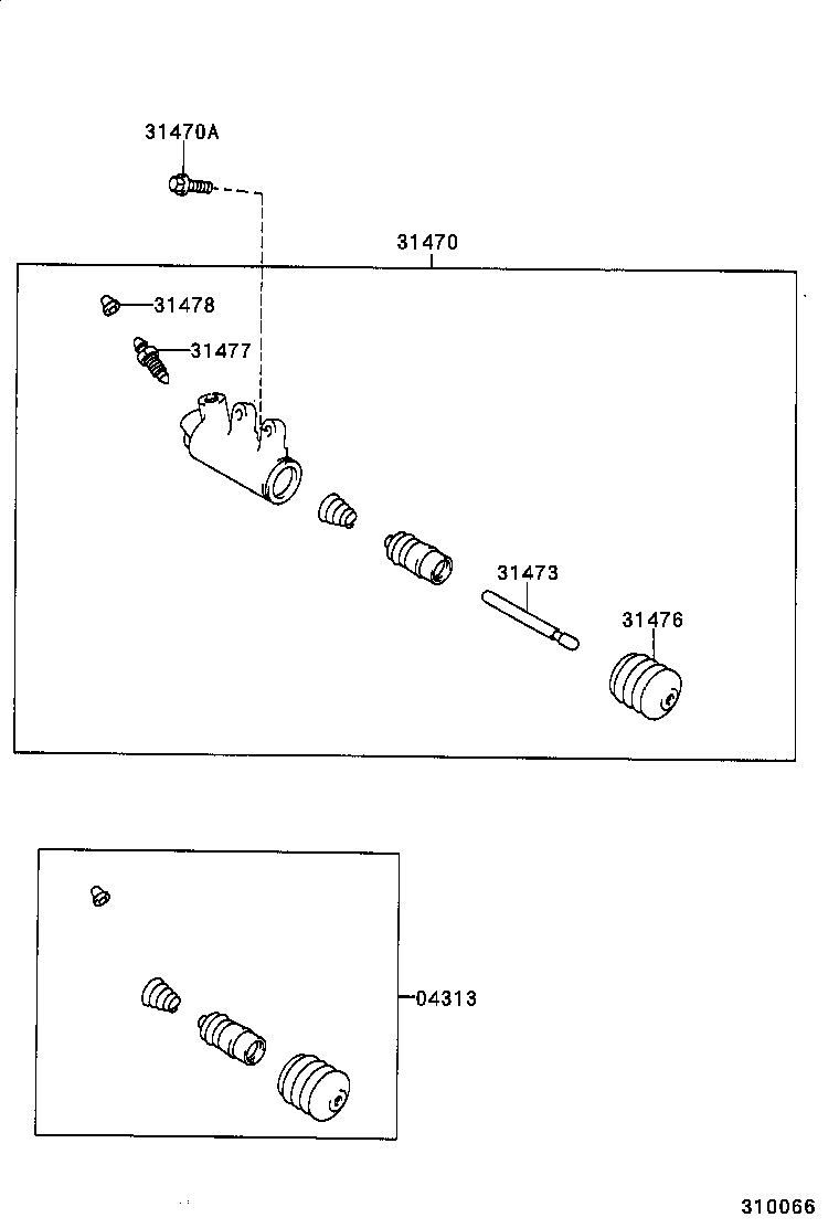  CARINA FF |  CLUTCH RELEASE CYLINDER