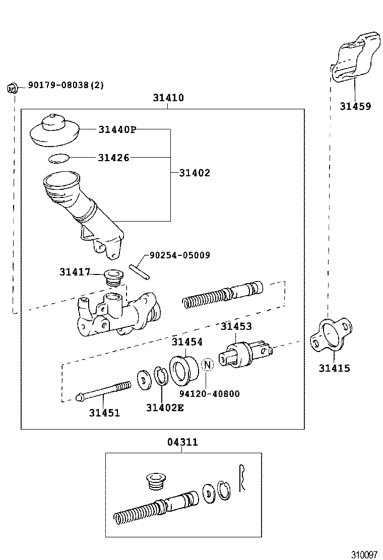  MARK 2 |  CLUTCH MASTER CYLINDER