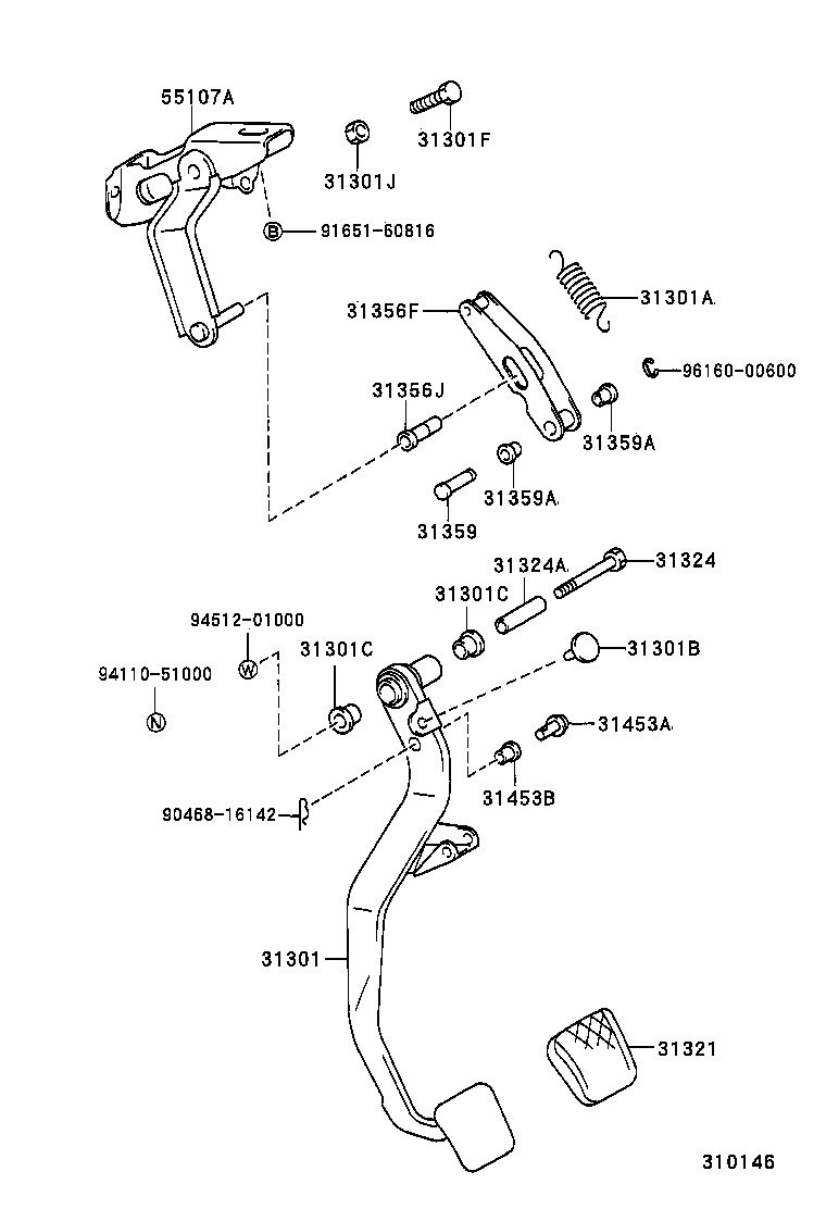  LVN CRE TRN MRN |  CLUTCH PEDAL FLEXIBLE HOSE