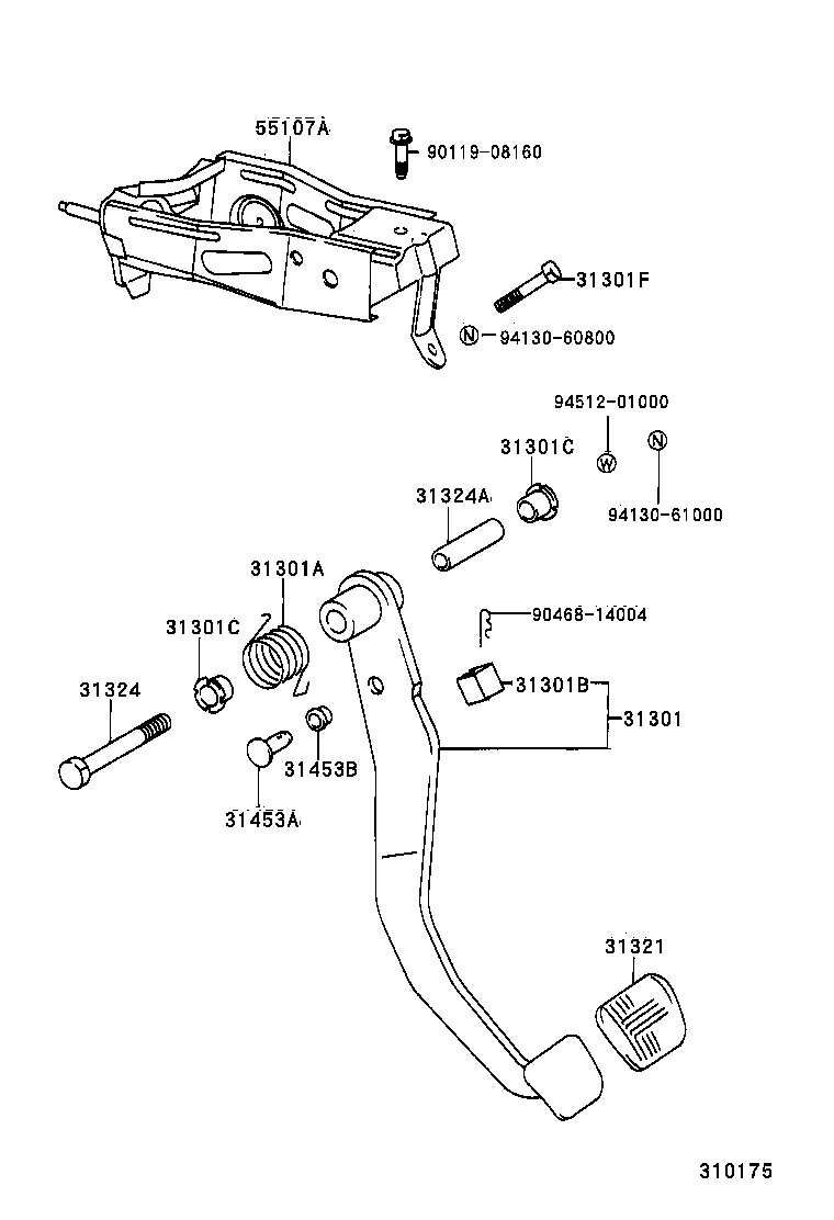  REGIUS TOURING HIACE |  CLUTCH PEDAL FLEXIBLE HOSE
