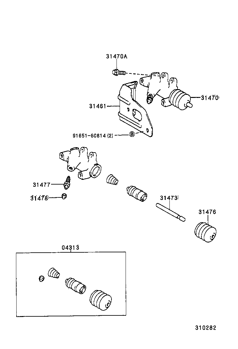  RAV4 |  CLUTCH RELEASE CYLINDER