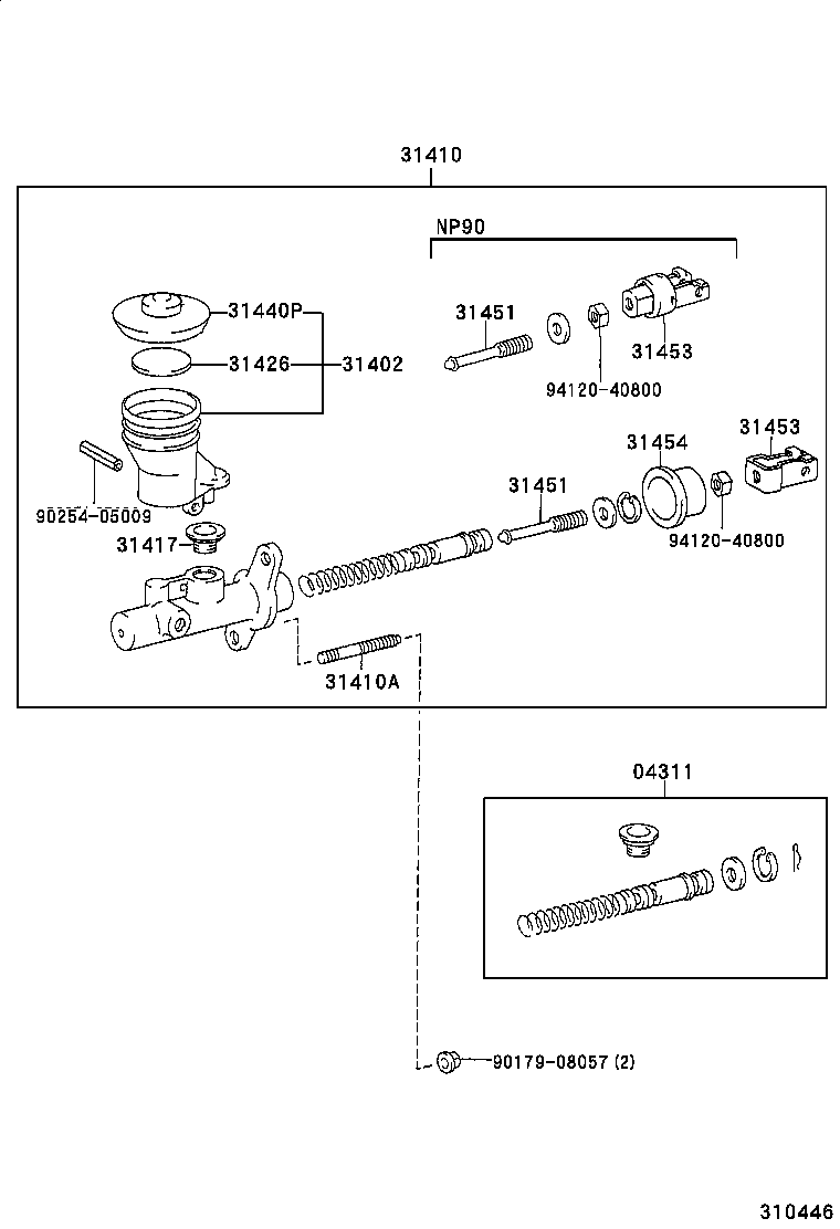  STARLET |  CLUTCH MASTER CYLINDER