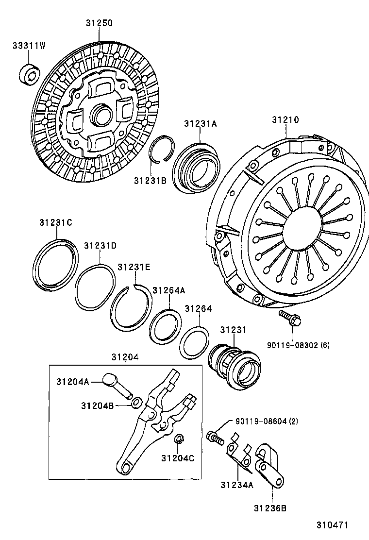  SOARER |  CLUTCH RELEASE FORK