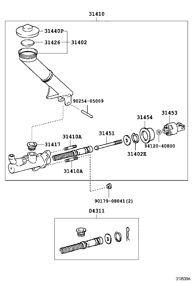  ALTEZZA ALTEZZA GITA |  CLUTCH MASTER CYLINDER