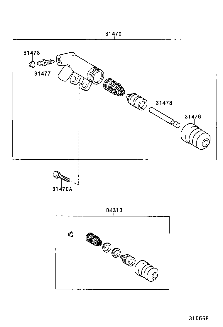  VITZ |  CLUTCH RELEASE CYLINDER