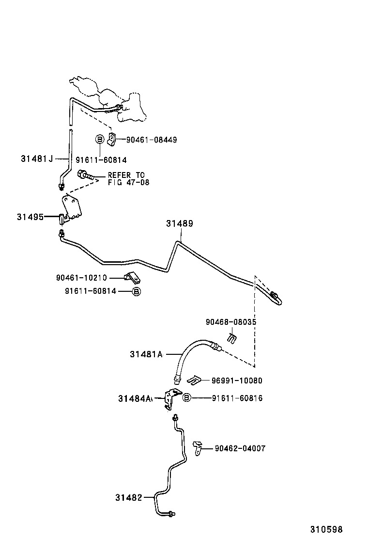  DYNA 150 TOYOACE G15 |  CLUTCH PEDAL FLEXIBLE HOSE