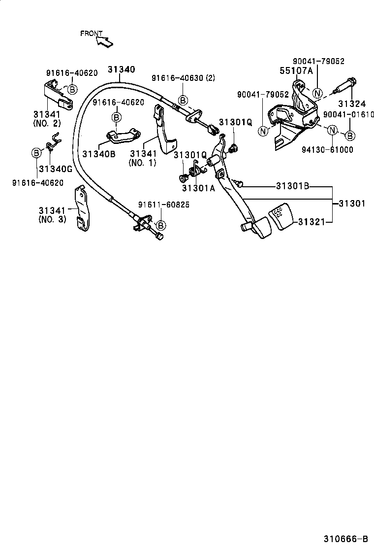  CAMI |  CLUTCH PEDAL FLEXIBLE HOSE