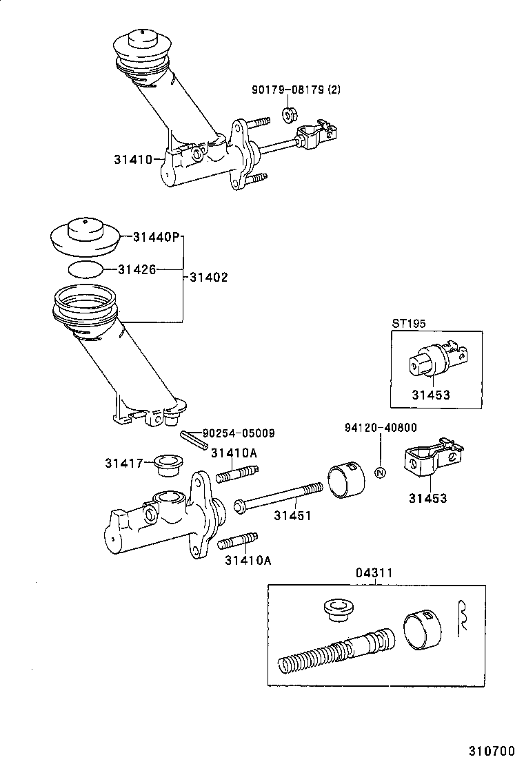  CALDINA |  CLUTCH MASTER CYLINDER
