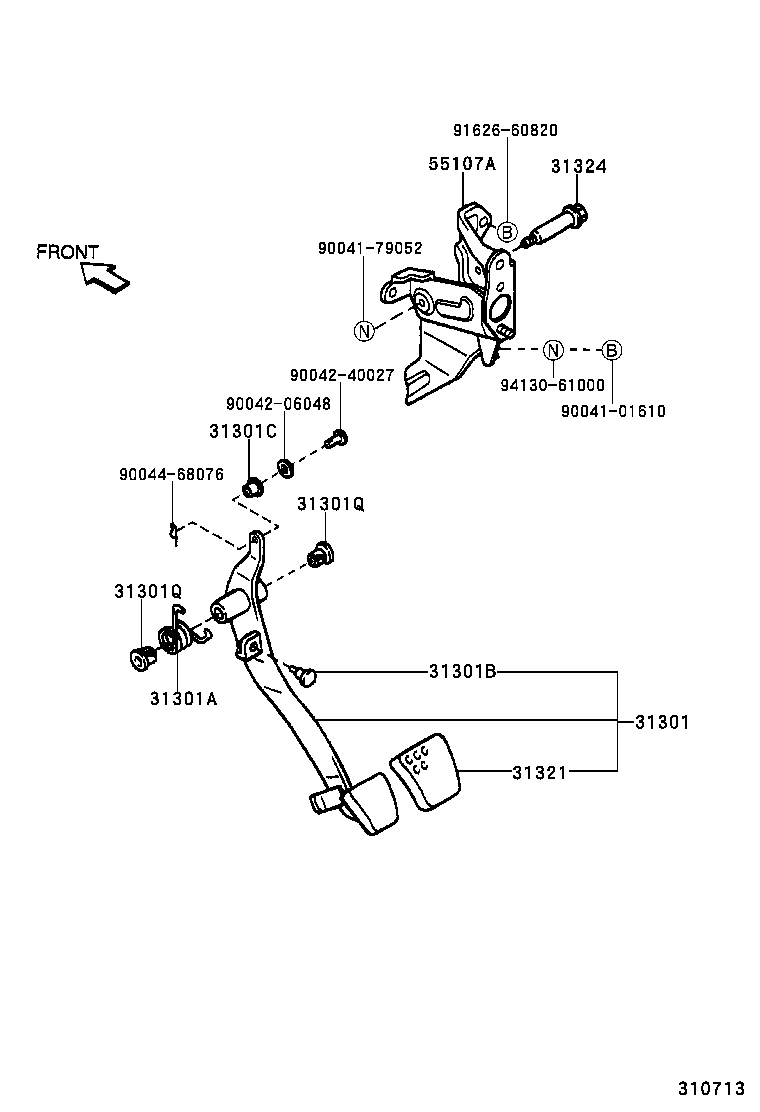  CAMI |  CLUTCH PEDAL FLEXIBLE HOSE