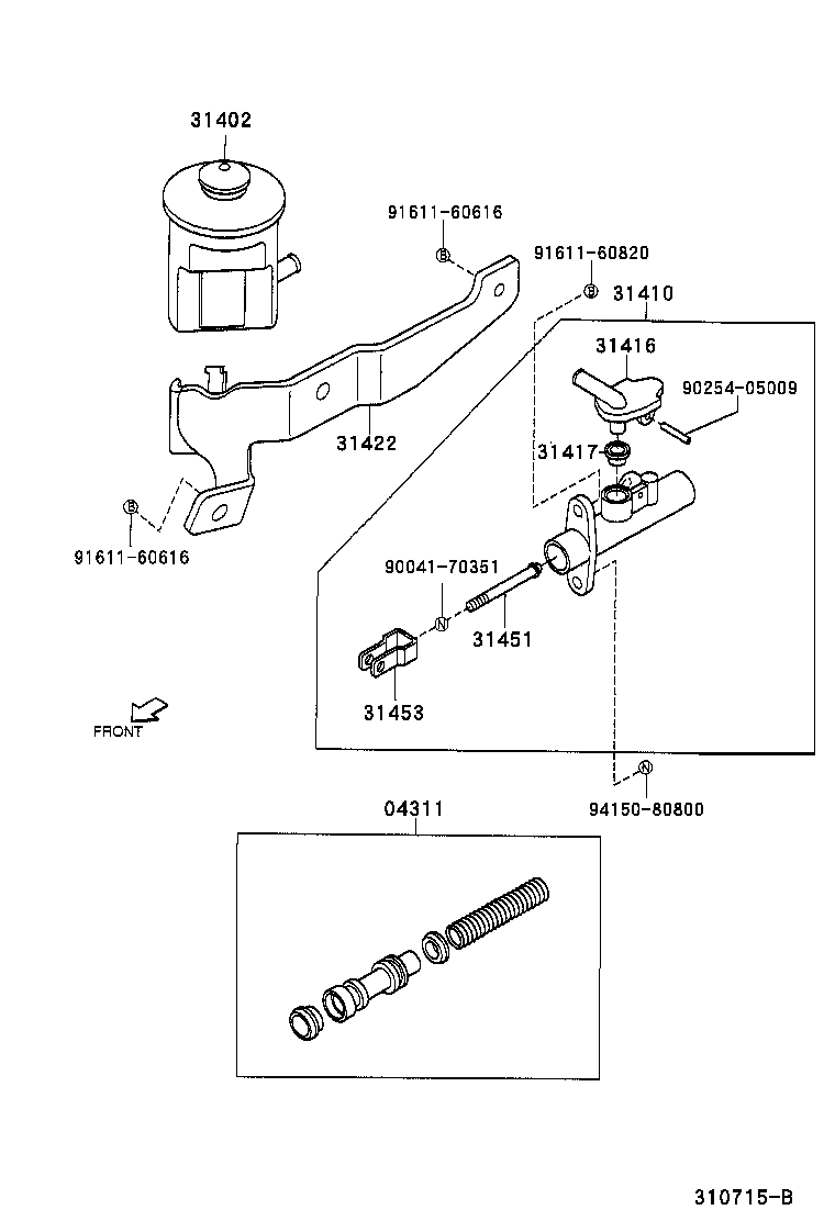  CAMI |  CLUTCH MASTER CYLINDER