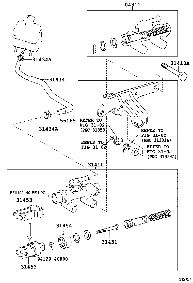  DYNA 200 TOYOACE G25 |  CLUTCH MASTER CYLINDER