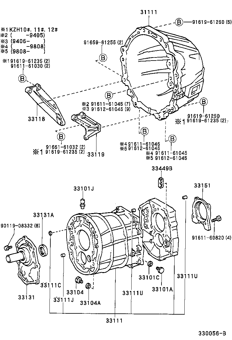 HIACE REGIUSACE | CLUTCH HOUSING TRANSMISSION CASE MTM