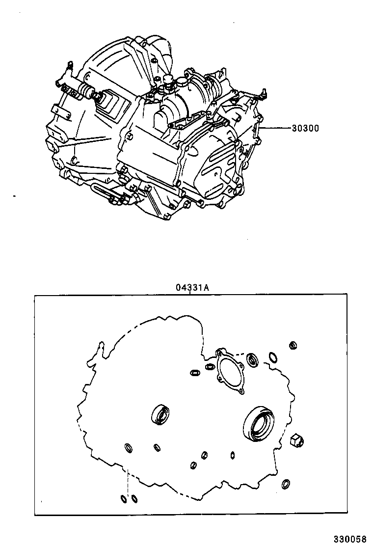 CARINA FF | TRANSAXLE OR TRANSMISSION ASSY GASKET KIT MTM
