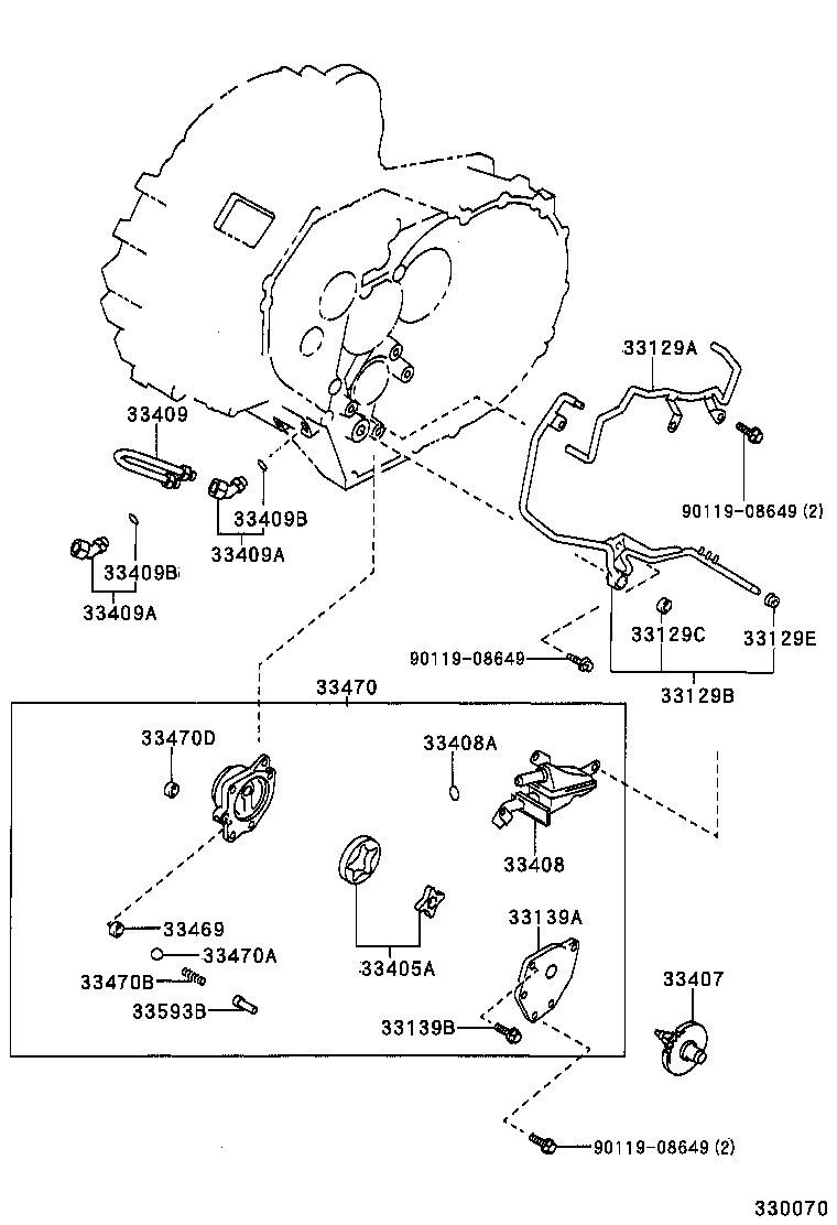  CARINA FF |  OIL PUMP OIL COOLER PIPE MTM