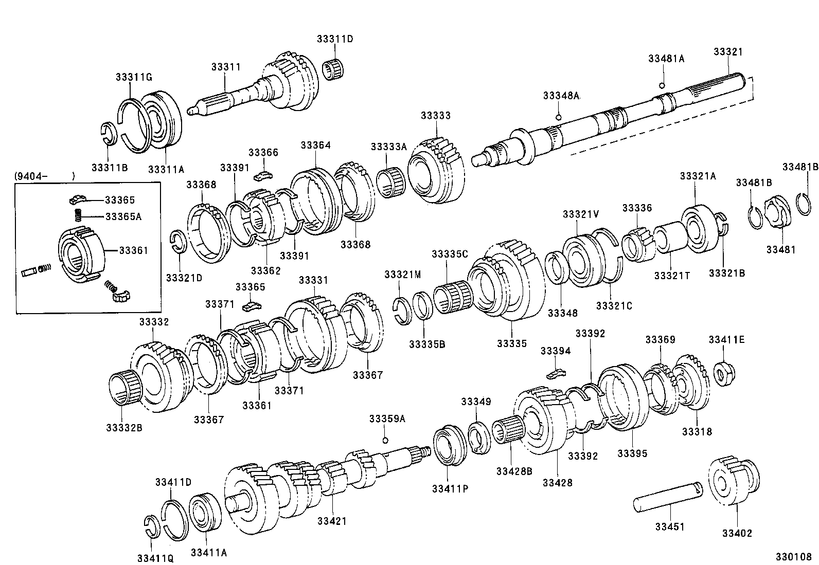  HIACE REGIUSACE |  TRANSMISSION GEAR MTM