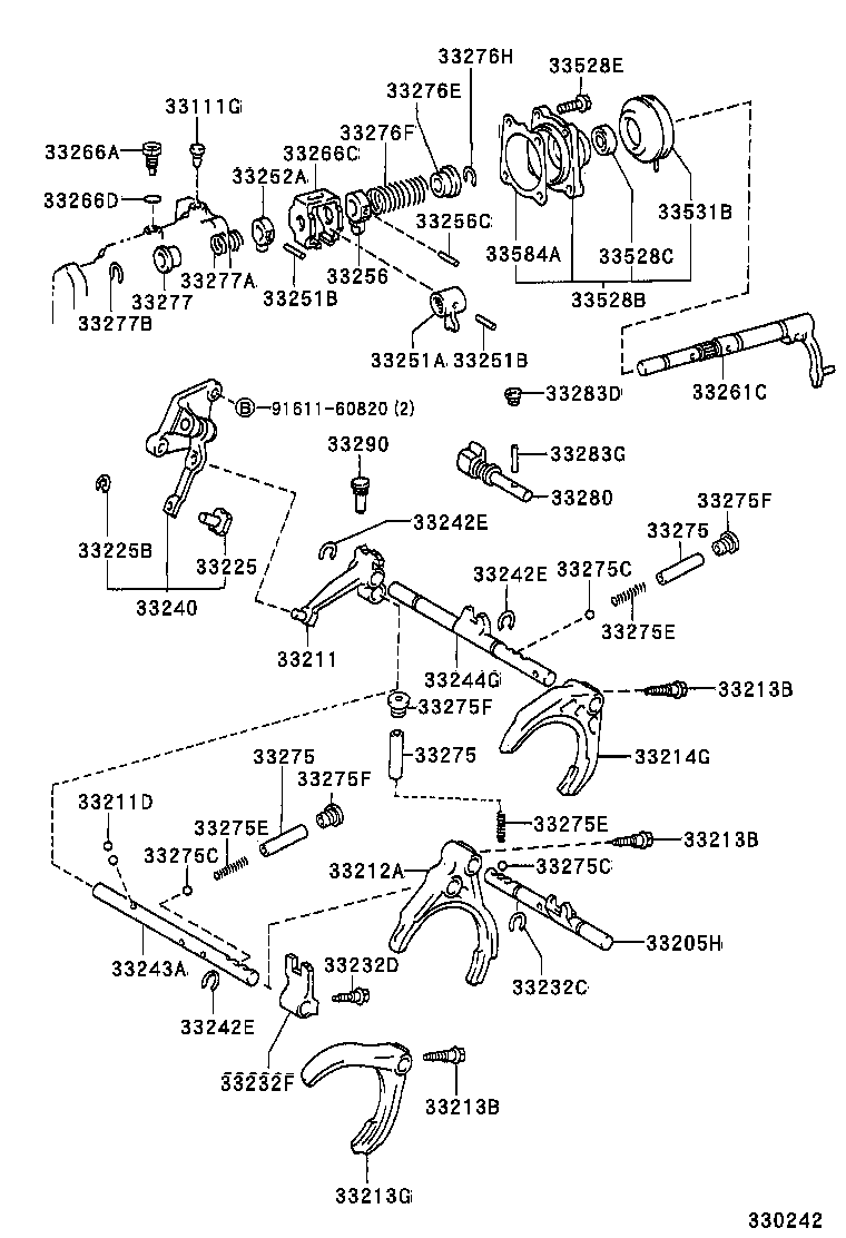 LVN CRE TRN MRN | GEAR SHIFT FORK LEVER SHAFT MTM