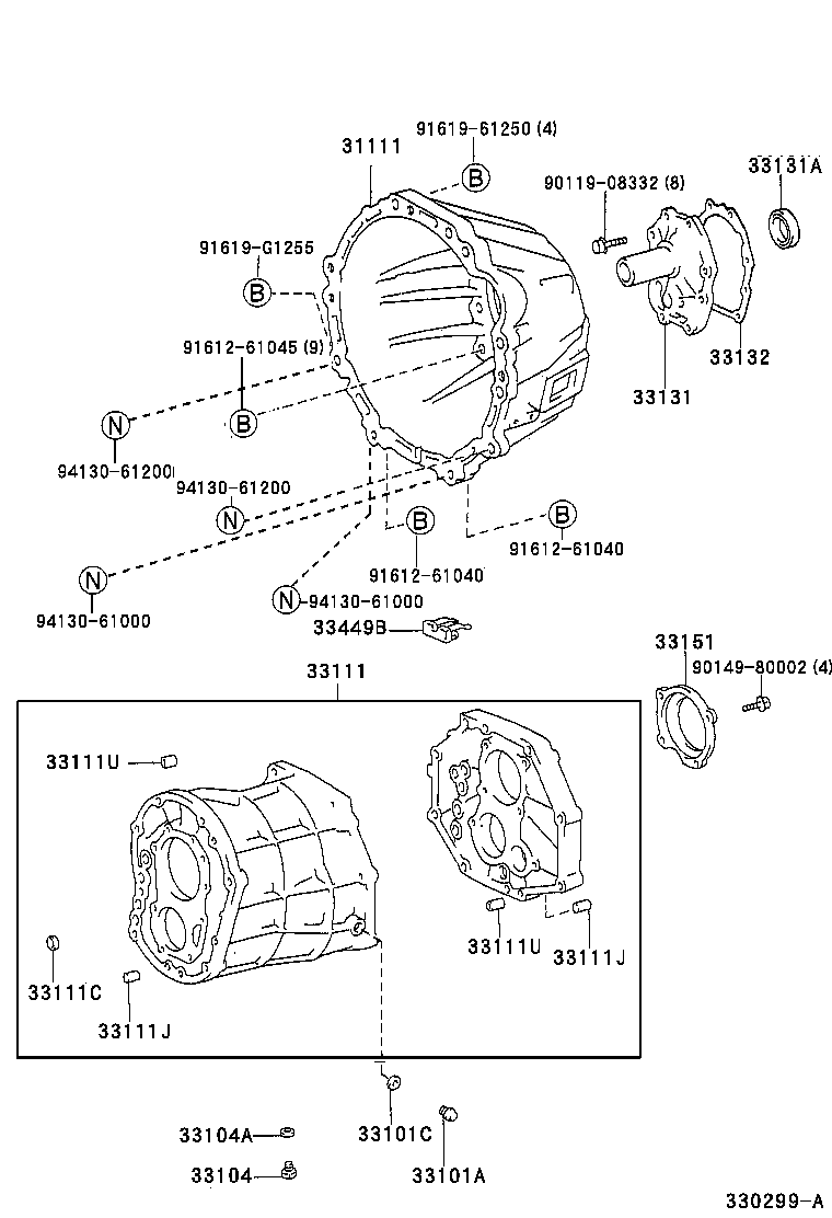  REGIUS TOURING HIACE |  CLUTCH HOUSING TRANSMISSION CASE MTM