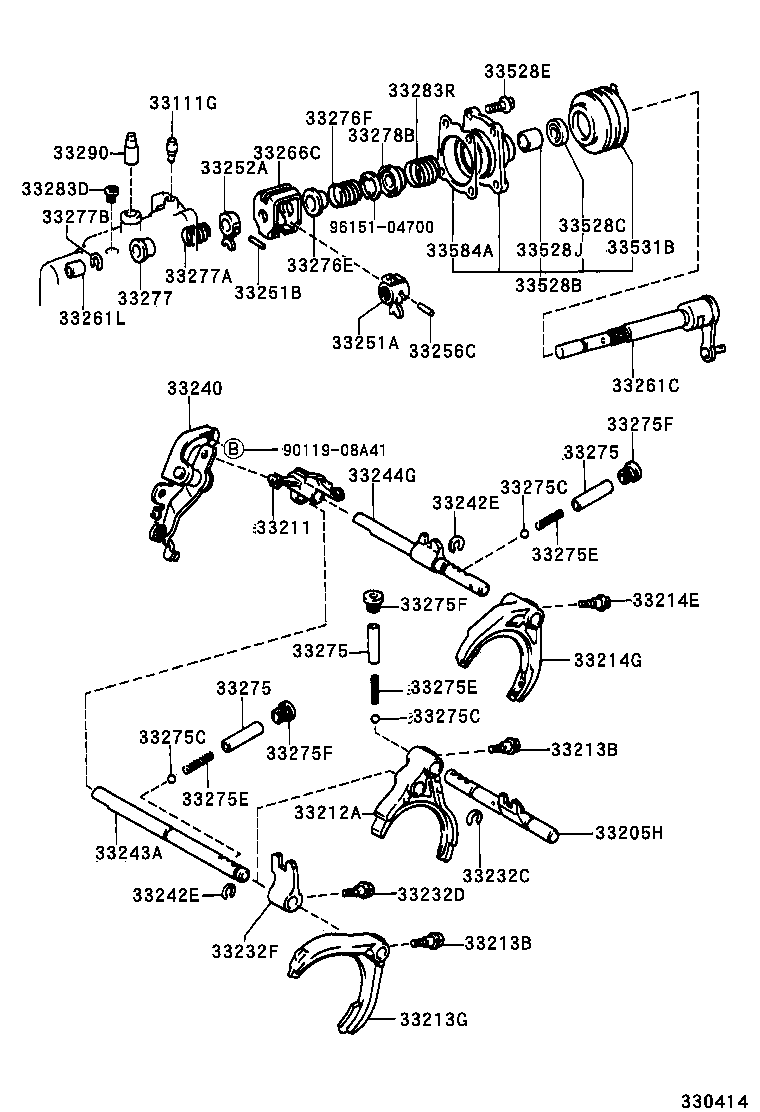  LVN CRE TRN MRN |  GEAR SHIFT FORK LEVER SHAFT MTM
