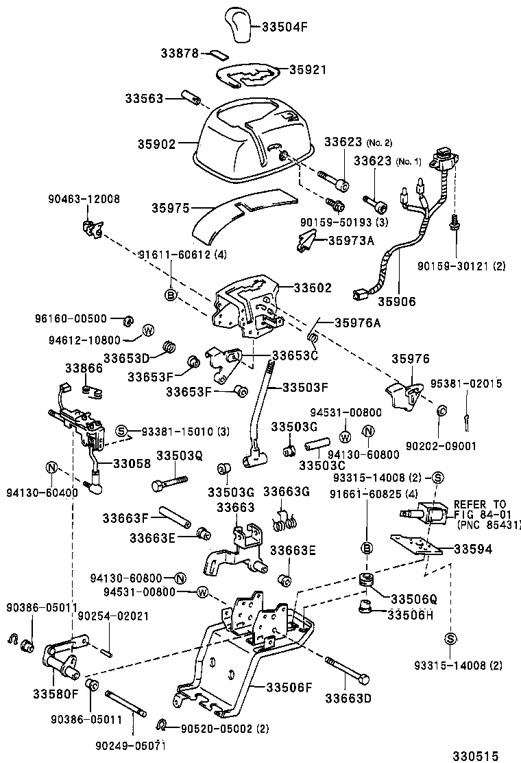  DYNA 200 TOYOACE G25 |  SHIFT LEVER RETAINER
