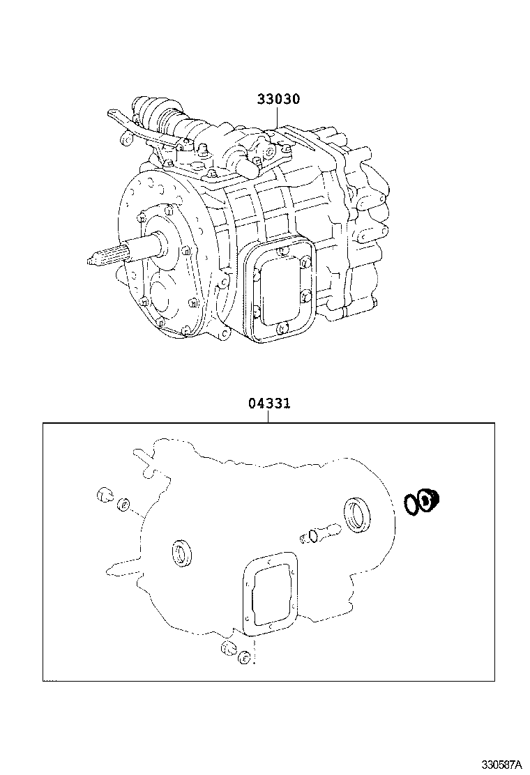 DYNA 200 TOYOACE G25 | TRANSAXLE OR TRANSMISSION ASSY GASKET KIT MTM