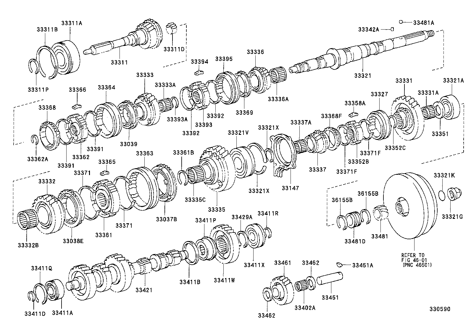 DYNA 200 TOYOACE G25 |  TRANSMISSION GEAR MTM