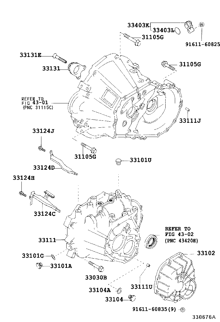  CALDINA |  CLUTCH HOUSING TRANSMISSION CASE MTM
