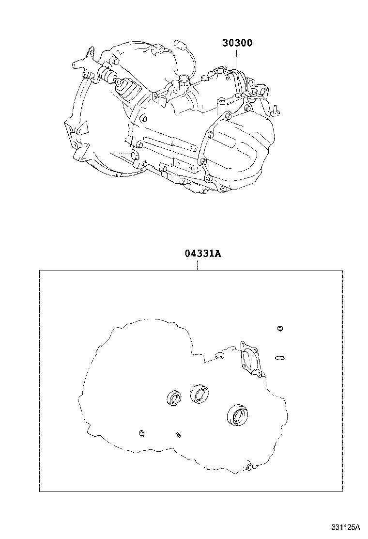  PLATZ |  TRANSAXLE OR TRANSMISSION ASSY GASKET KIT MTM