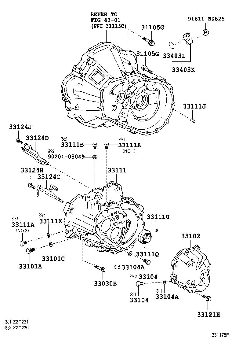  CELICA |  CLUTCH HOUSING TRANSMISSION CASE MTM