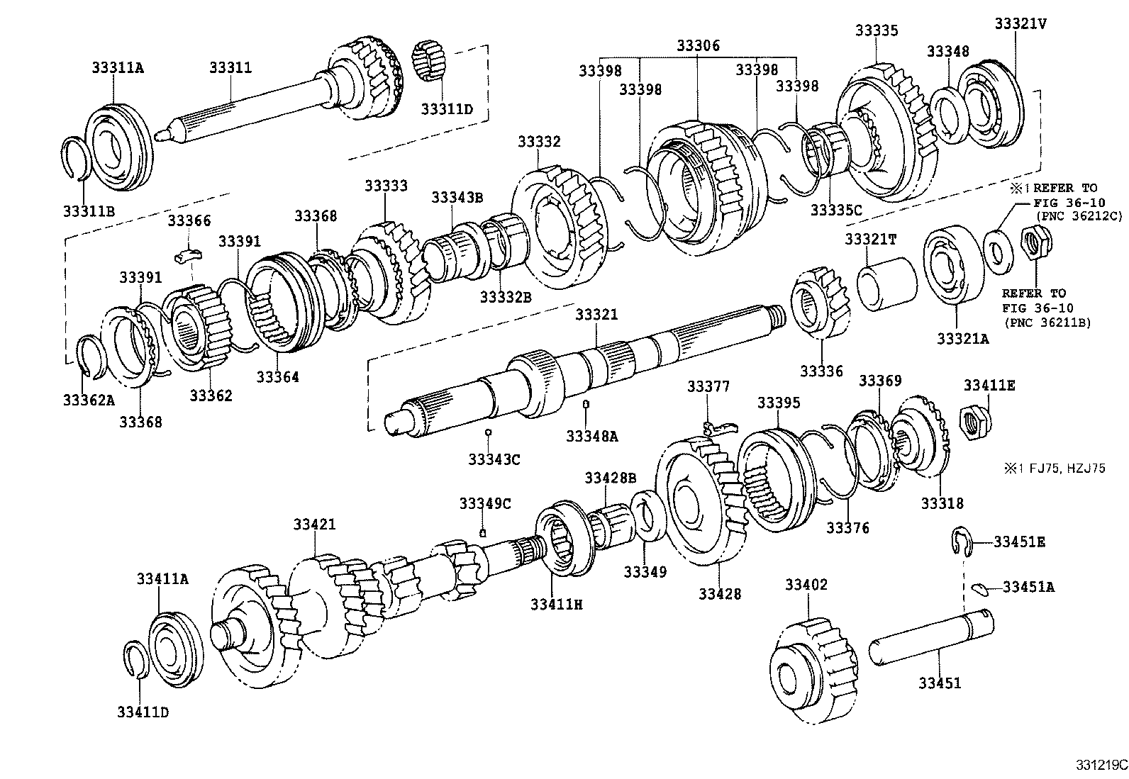  LAND CRUISER S T H T |  TRANSMISSION GEAR MTM