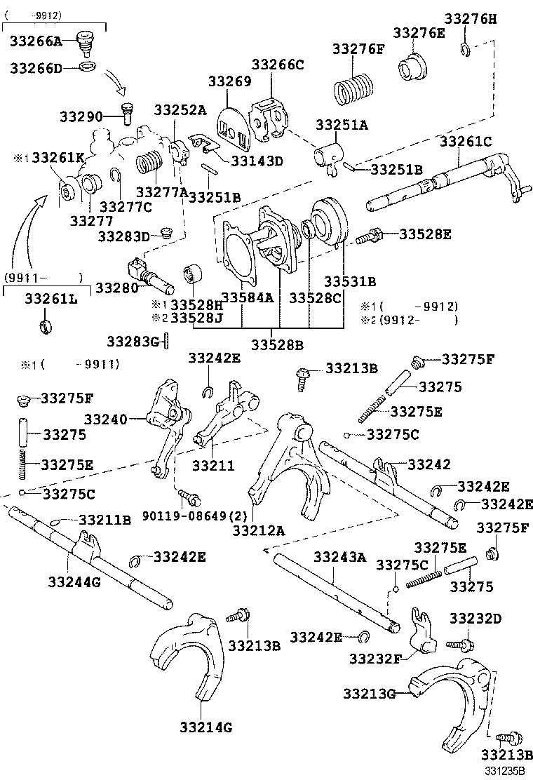 SPRINTER | GEAR SHIFT FORK LEVER SHAFT MTM